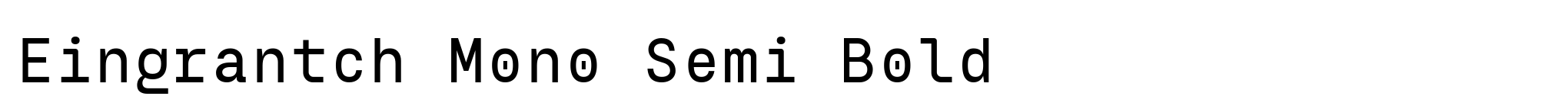 Eingrantch Mono Semi Bold image